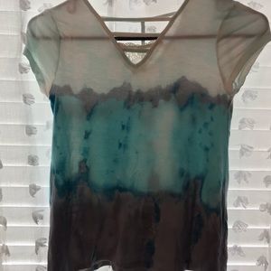 Girls Tie Dye Work Out Shirt